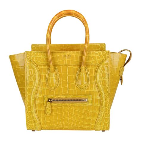 celine crocodile luggage tote|celeine bag tote.